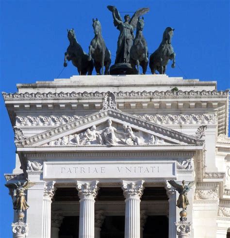 Dettaglio delle quadrighe dell'Unità e della Libertà sul Complesso del Vittoriano