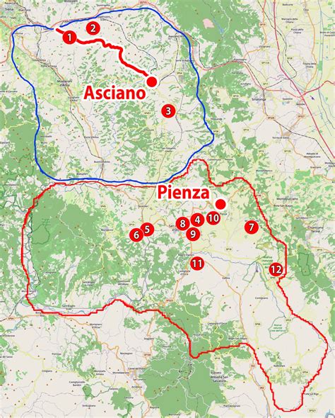 Mappa dell'area della Val d'Enza e dei comuni coinvolti nell'inchiesta 