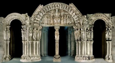 Il Portico della Gloria con dettagli delle sculture