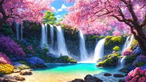 Illustrazione di un paradiso terrestre con persone felici e nessun dolore, come descritto in Rivelazione 21