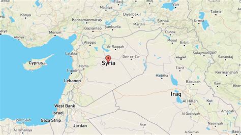 Mappa del viaggio missionario in Siria
