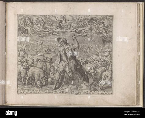 Illustrazione del Giudizio Universale con le pecore alla destra e le capre alla sinistra del Signore