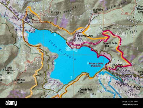 Mappa o infografica delle calchere censite in Val di Ledro