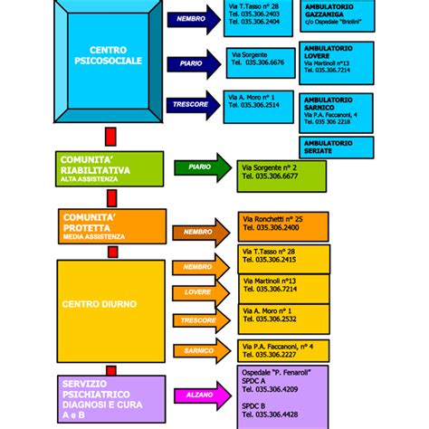 Schema della rete di collaborazione tra il Dipartimento di Salute Mentale di Trieste, le parrocchie e le strutture del volontariato locale