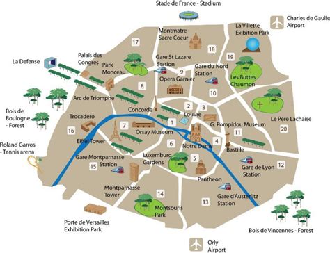 Mappa dei locali senza glutine a Parigi