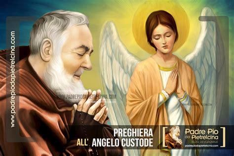 Illustrazione del dialogo spirituale tra Padre Pio e il suo angelo custode