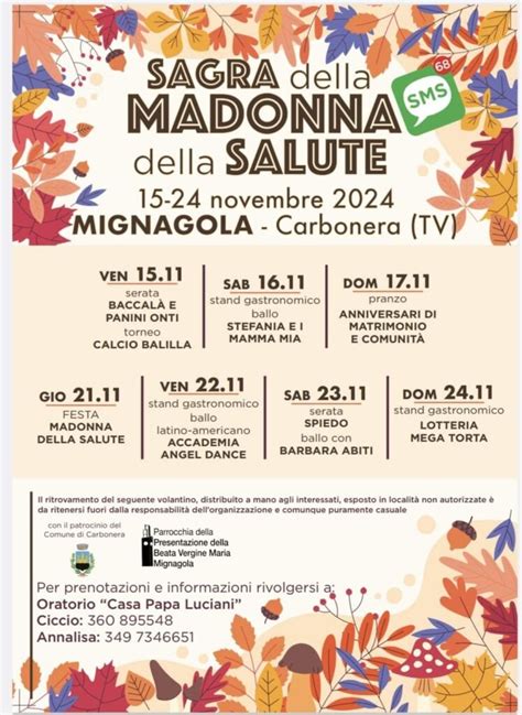 Manifesto con il programma delle iniziative della Sagra della Madonna in Veroncora