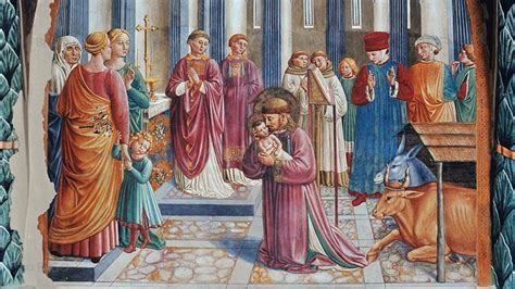 Il presepe di Greccio (Benozzo Gozzoli, Chiesa di San Francesco, Montefalco)