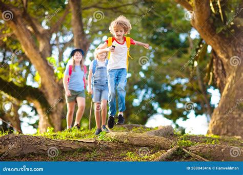 Bambini dell'ACR in esplorazione in una riserva naturale