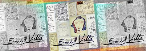 Foto di Emilio Villa durante un periodo di studio