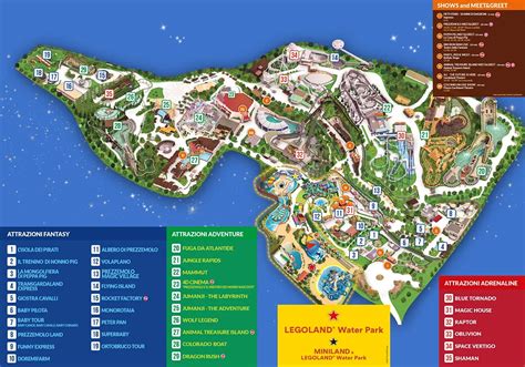 Mappa del parco The Holy Land Experience con le principali attrazioni