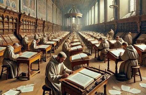Foto dello Scriptorium con antiche pergamene e manufatti biblici a The Holy Land Experience