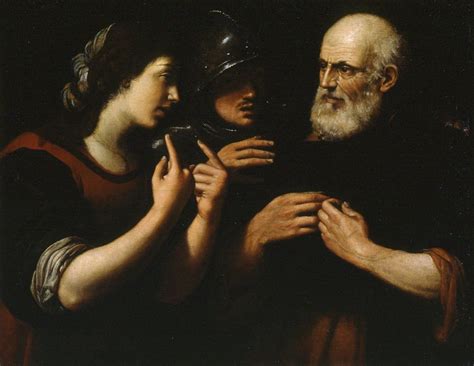 Illustrazione di San Pietro che rinnega Gesù