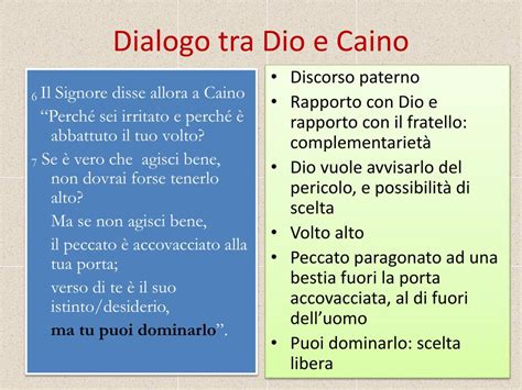 illustrazione del dialogo tra Dio e Caino prima del fratricidio