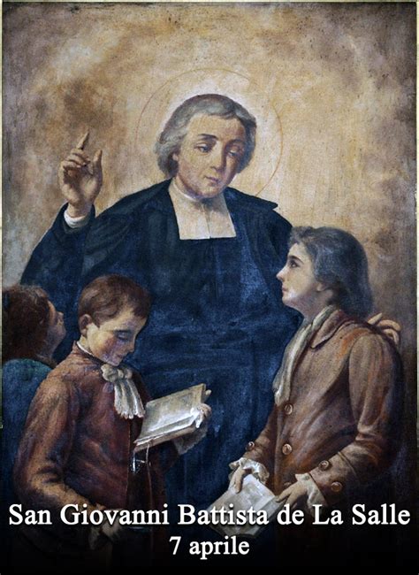 Ritratto di San Giovanni Battista de La Salle, patrono degli insegnanti e fondatore delle Scuole Cristiane