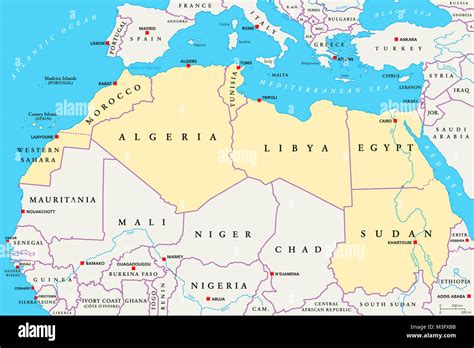Mappa storica della diffusione dell'uso dell'henné nelle civiltà mediorientali e del Nord Africa