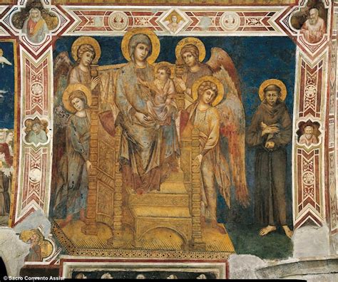 affresco di Cimabue dell'Assunzione della Vergine ad Assisi