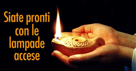 Rappresentazione di servi con lampade accese che attendono il ritorno del padrone