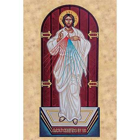 icona o illustrazione di Gesù misericordioso