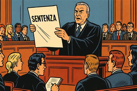 Rappresentazione storica di un documento nobiliare o di una sentenza giudiziaria