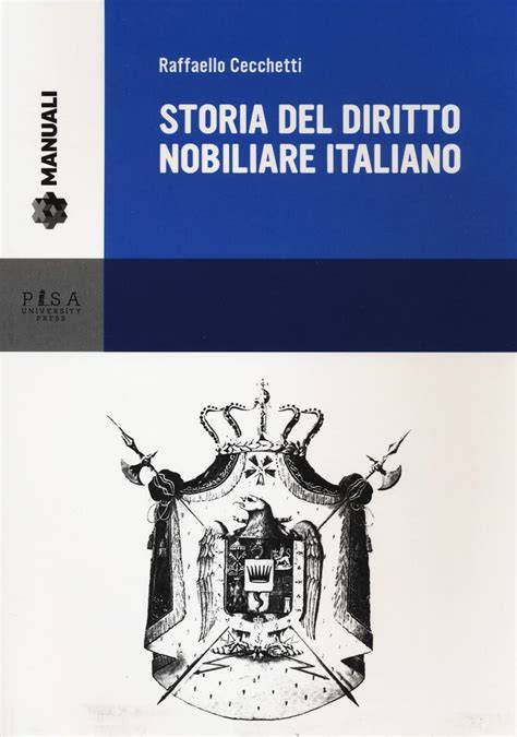 Copertina della Rivista Nobiliare o di un volume della Storia del Diritto Nobiliare Italiano