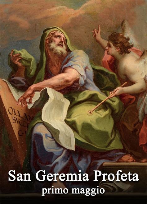 illustrazione del profeta Geremia che riceve la chiamata divina
