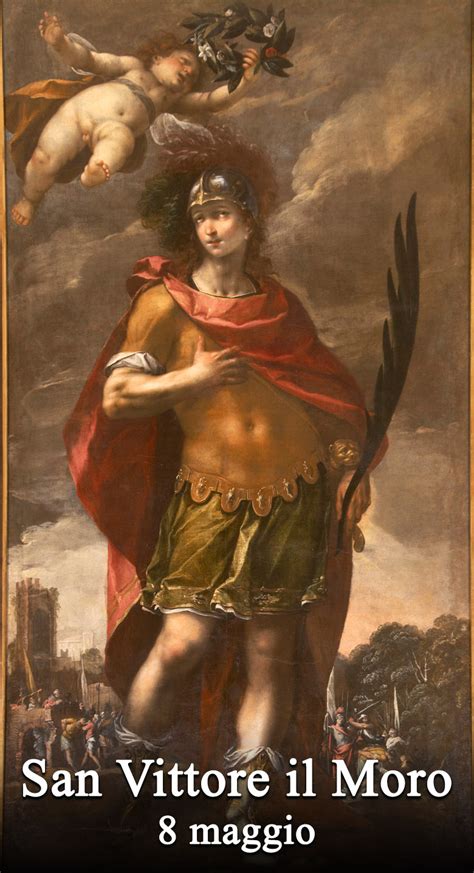 Rappresentazione artistica di San Vittore il Moro, soldato e martire