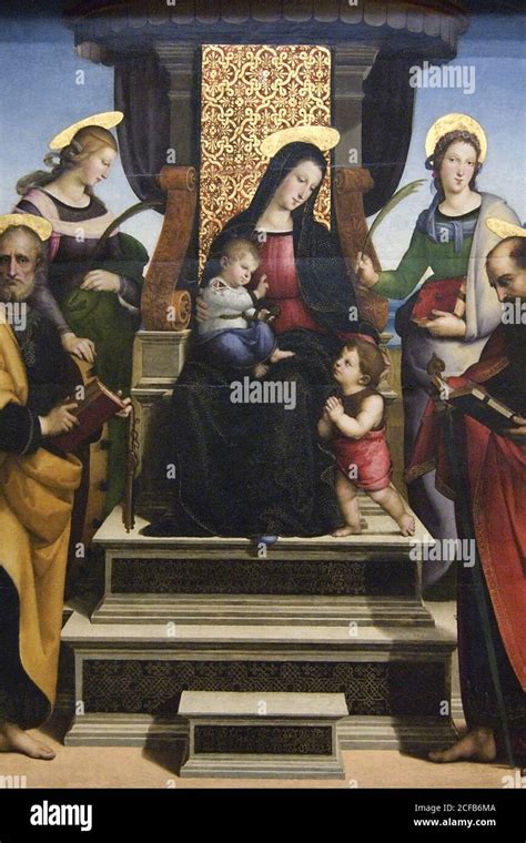 Madonna in trono con Bambino tra dieci Santi (Pala Martinengo) di Lorenzo Lotto