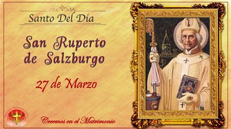 Rappresentazione artistica di San Ruperto con attributi simbolici