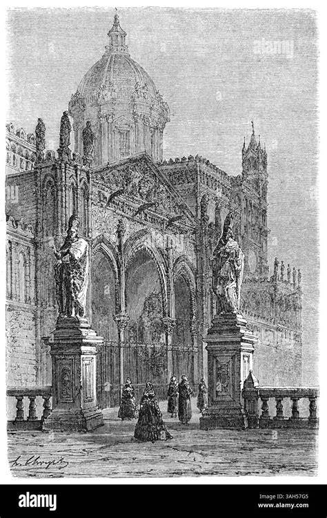 Illustrazione storica della Cattedrale dell'Assunzione di Maria Vergine a Hildesheim