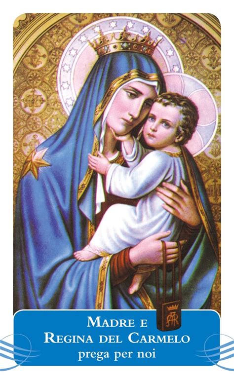 Immagine storica del Monte Carmelo con la rappresentazione di Elia e la Vergine Maria