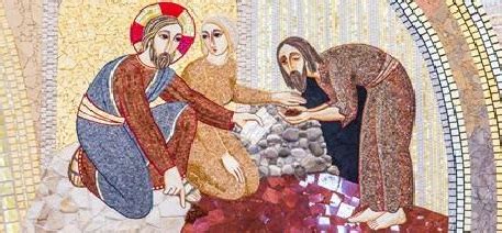illustrazione delle parabole evangeliche della Quaresima (Samaritana, cieco nato, Lazzaro)