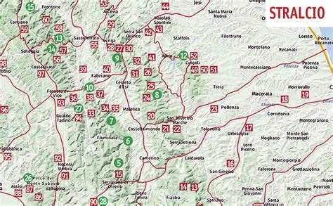 Mappa del territorio termale con indicazione dei punti vendita di fiori e piante nell'area di Abano e Montegrotto