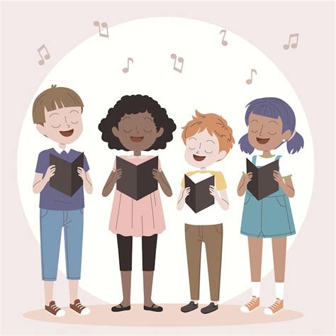 Bambini che recitano in uno spettacolo natalizio in un'aula scolastica