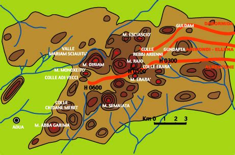 Mappa storica dell'area di Athelstaneford dove si svolse la leggendaria battaglia