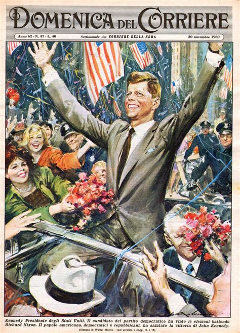 Illustrazione di Walter Molino per La Domenica del Corriere del 20 maggio 1956, raffigurante Padre Pio e la Casa Sollievo della Sofferenza