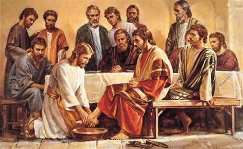 rappresentazione iconografica dell'Ultima Cena e della Lavanda dei piedi