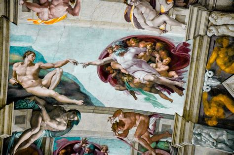 Illustrazione della creazione di Adamo con il soffio di Dio