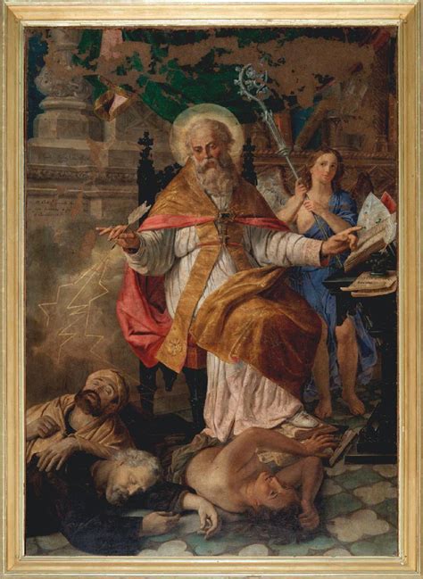 Icona o affresco di San Prospero, vescovo di Reggio Emilia