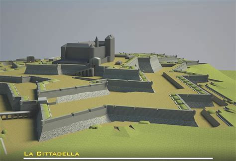Ricostruzione grafica della fortezza di Alessandria nel XVII secolo