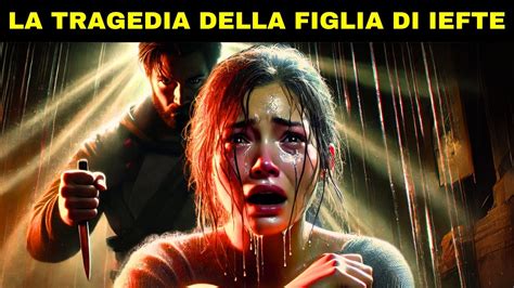 Illustrazione biblica di Iefte e sua figlia dopo il voto.