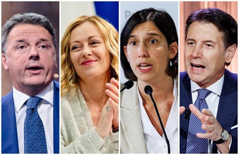 Foto di politici che commentano un evento giudiziario o partecipano a manifestazioni