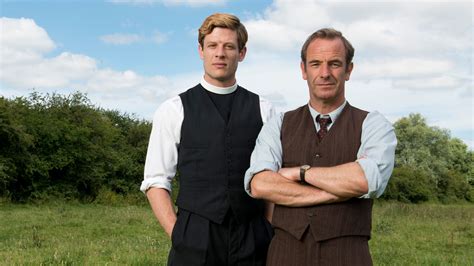 Locandina della serie TV Grantchester con James Norton e Robson Green