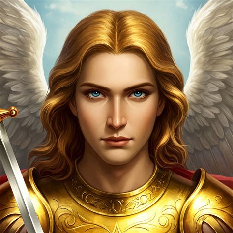 Raffigurazione di San Michele Arcangelo nell'atto di sconfiggere Satana, con la spada alzata e lo scudo.