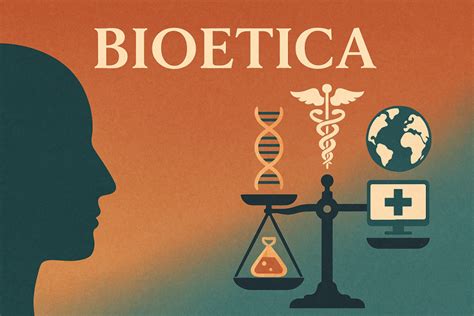 Illustrazione concettuale della bioetica e del dilemma vita-morte