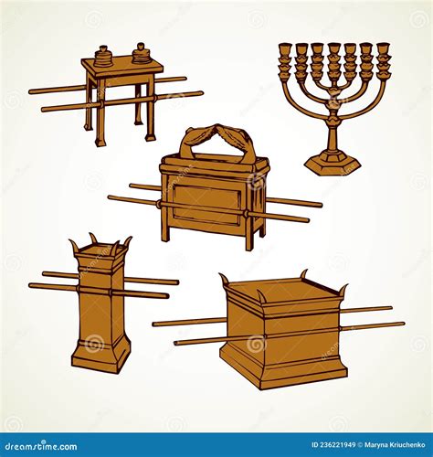 illustrazione antica di un altare sacrificale