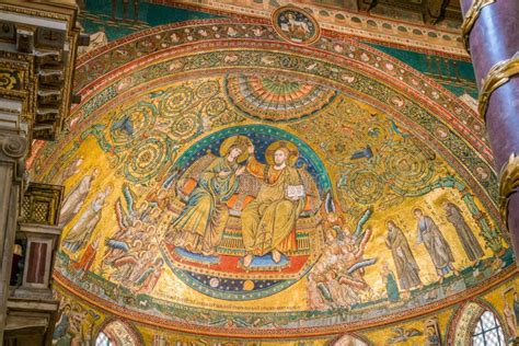 Mosaico dell'Annuncio ai Pastori di Jacopo Torriti nella Basilica di Santa Maria Maggiore