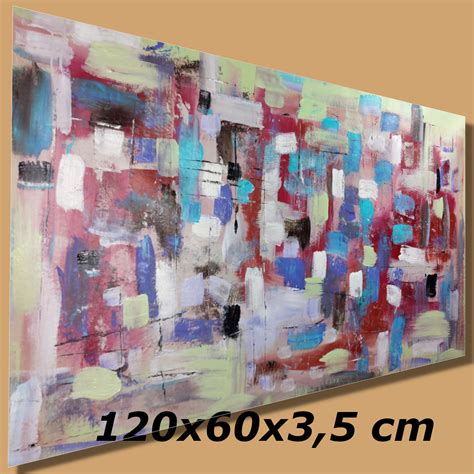 Tela di grandi dimensioni con tecnica action painting