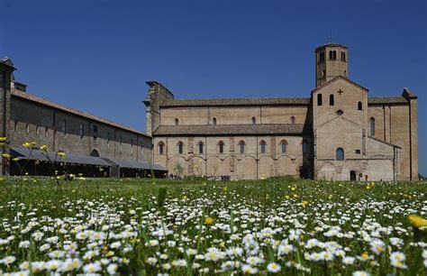 Foto panoramica dell'Abbazia di Valserena con il suo contesto paesaggistico