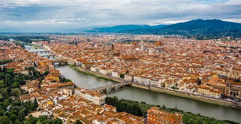 Foto aerea di Villa Cristina, Firenze
